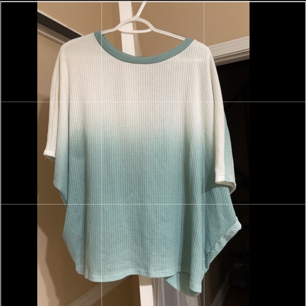 White/blue top